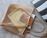 HOXIS Mesh Beach Tote Women's Shoulder Bag
