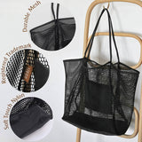HOXIS Mesh Beach Tote Women's Shoulder Bag