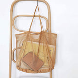 HOXIS Mesh Beach Tote Women's Shoulder Bag