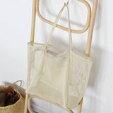 HOXIS Mesh Beach Tote Women's Shoulder Bag