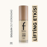 Flormar Anti-Aging Foundation - Flormar Skin Lifting SPF 30, Natural Finish, 95% Natural Ingredients