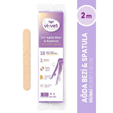 Vi-Vet Waxing Strips with Spatula for Smooth Skin 10-Pack