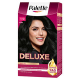 Palette Deluxe: Intense Black Hair Dye 1-0 - Long Lasting Color, Deep Conditioning with Micro Oils, At-Home Permanent Hair Coloring