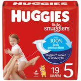 Huggies Size Newborn Diapers, Little Snugglers Baby Diapers, Size Newborn (up to 10 lbs), 31 Count, Packaging May Vary