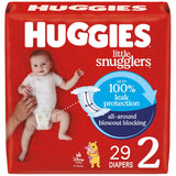Huggies Size Newborn Diapers, Little Snugglers Baby Diapers, Size Newborn (up to 10 lbs), 31 Count, Packaging May Vary