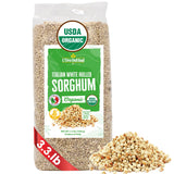 L’Oro Del Sud, Organic Italian White Hulled Sorghum, 52.9 oz (1.5 kg)