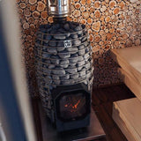 Huum Hive Flow LS 9.8KW Wood-Burning Sauna Stove With Firebox Extension & Sauna Stones [H1016012] (SAK53412)