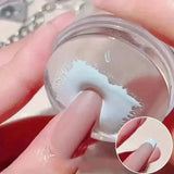 Hypoallergenic Silicone Nail Stamper and Scraper Set for French Manicure Stamping Plate