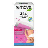 Remove Care Body Wax Strips for Sensitive Skin - 24 Strips, Easy At-Home Hair Removal Kit for Arms & Legs, Long Lasting Smoothness