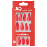 Eklips Red Almond Press-On Nails 24-Pack