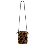 Eklips Plush Leopard Print Phone Bag Soft Protective Pouch