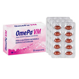 OmePa VM: Comprehensive Multivitamin & Multimineral Supplement with Omega-3 for Heart Health, Immune Support & Prenatal Nutrition - 30 Softgels