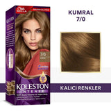 Wella Koleston Kumral Hair Dye: 100% Grey Coverage, Long Lasting Permanent Brown Hair Color with Argan Oil - At-Home Hair Color Kit