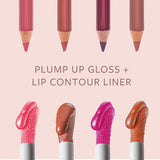 Pastel Perfect: Plumping Lip Gloss & Contour Liner Duo - Achieve Fuller, Defined Lips with Ultra-Glossy Finish
