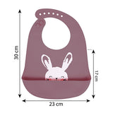 Sevi Bebe Silicone Baby Bib - Waterproof, Adjustable, and Easy to Clean for Mess-Free Mealtime
