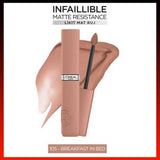 L'Oreal Paris Infaillible Matte Resistance Liquid Matte Lipstick - Transfer-Resistant, Long-Lasting Matte Finish Lip Color for Comfortable Wear
