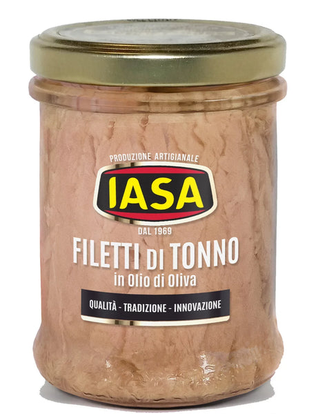 Yellowfin Tuna Fillets in Olive Oil Produced by: IASA  in Campania, Italy