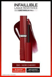 Loreal Paris Infaillible Noir Cherry Liquid Lipstick: Long Lasting, High Shine, Bold Color