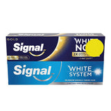 Signal White Now: 3X Whitening Toothpaste - Extra Fresh & Gold - Stain Removal, Fluoride Protection - Fresh Breath, Confident Smile