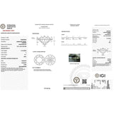 IGI Diamond Engagement Earrings VS1 D Round 4.34 Carat Lab Created Eye Clean
