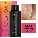 Igora Vibrance Tone On Tone Hair Color 9.5-49 Pastel Beige Violet 60ml