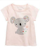 First Impressions Girls Print Cotton T-Shirt