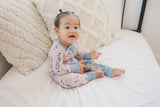 Nutcracker Print Bamboo Zippy Romper *Newborn left