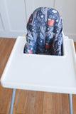 Navy Woodland IKEA Antilop Highchair Cushion Cover - Wipeable