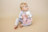 Oopsie Daisy Bamboo Zippy Romper - Bamboo Baby Pajamas - Purple Floral Flower Print Girl Newborn Baby