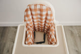 Pumpkin Gingham IKEA Antilop Highchair Cushion Cover – Wipeable