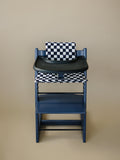 Black & White Checkered Highchair Cushion - Wipeable Stokke Tripp Trapp Cover