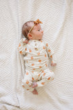 Pumpkin Posie Bamboo Pajamas: Fall Baby & Toddler PJs