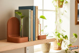 Ribbed Modern Bookend, Book Lover Gift, Bookshelf Decor, Book Club Gifts, Bookish Library Decor, Bookworm, Reading Challenge, Book Nook
