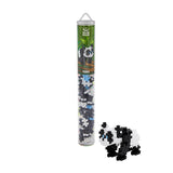 Plus Plus Panda 100 Piece Construction Toy Set in Reusable Tube - Danish Made for Creative Play