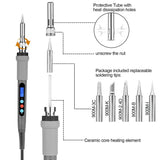 Image Digital-Controlled Thermostatic Soldering Iron with LCD Screen Display
