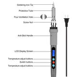 Image Digital-Controlled Thermostatic Soldering Iron with LCD Screen Display