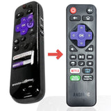 Anderic Substitute for Sharp LC-RCRCA-20 Roku TV Remote Control 398GR10BESPN005 [RRLC16]