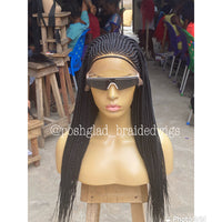 Cornrow Braid Wig "13x4 Lace Frontal" - Bemi