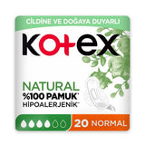 Kotex Natural Quadro Normal Pads for Gentle Protection 20 Count
