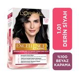Loreal Excellence Creme Hair Dye 1-01 Deep Black