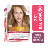 L'Oreal Excellence Creme Hair Color 7-31 Honey Foam