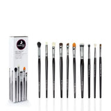 Nascita 10-Piece Eye Makeup Brush Set for Precision Blending