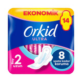 Orkid Ultra Extra Long Sanitary Pads Economy Pack 14 Count