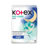Kotex Bio-Care Quadro Night Sanitary Pads for Heavy Flow 14 Count