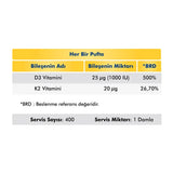 Voop D3K2 Vitamin D3 & K2 Liquid Supplement 20ml