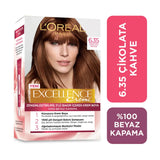 Loreal Excellence Creme Hair Color 6-35 Chocolate Brown
