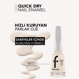 Flormar Quick Dry Nail Polish Glossy Finish in Qd11