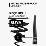 Flormar Matte Waterproof Dipliner in 001 Black 2.5ml