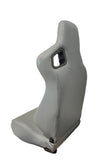 SPDZ1 Katana Racing Seats Gray Leather with White Cross Stitch Reclinable