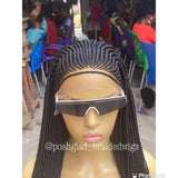 Cornrow Braid Wig "13x4 Lace Frontal" - Bemi